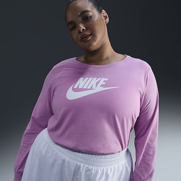 Purple pink nike shirt store
